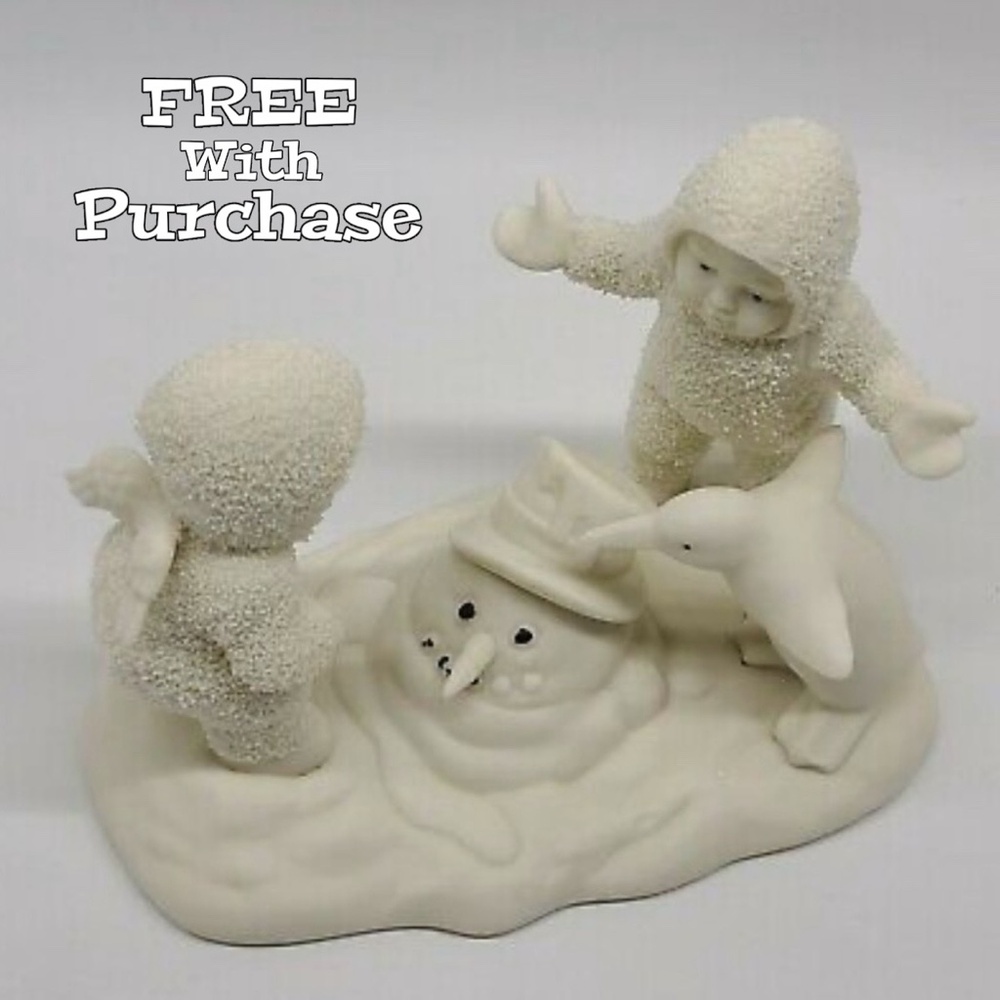 ✭FREE✭ Snowbabies! [Dept. 56] 4 Piece: Where Did He Go? Set | FREE Holiday Decor